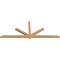 Ekena Millwork Kennewick Timber Gable Bracket, Western Red Cedar, 108"W x 40"H x 3 1/2"D x 3 1/2"F, 9/12 Pitch GBW108X40X0404KEN00SWR - alternate 3